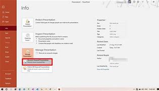 Image result for Recover Unsaved PowerPoint