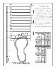 Image result for Adult Printable Shoe Size Chart
