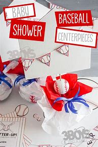 Image result for Baseball Baby Shower Centerpieces