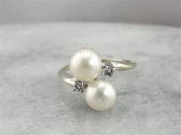 Image result for 2 Pearl Ring