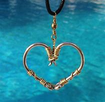 Image result for Fish Hook Heart Necklace