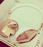 Image result for White and Gold Headphones