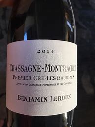 Image result for Benjamin Leroux Chassagne Montrachet Baudines