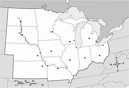 Image result for Midwest Region States Blank Map