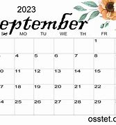 Image result for Cute September Calendar