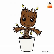 Image result for Baby Groot Cartoon Drawing