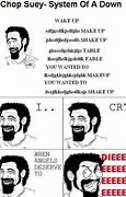 Image result for System of a Down Chop Suey Meme