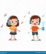 Image result for Children Listening to Music Clip Art