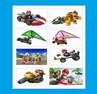 Image result for Birthday Stickers Mario Kart