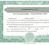 Image result for LLC Membership Certificate