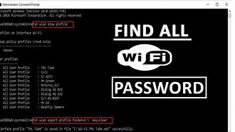 Image result for How to Know Wifi Password Using Cmd