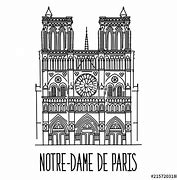 Image result for Public-Domain Notre Dame Drawing