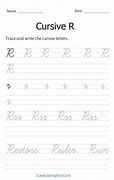 Image result for Cursive Small R