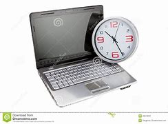 Image result for Clock Time Laptop