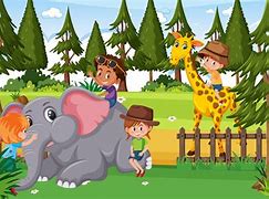 Image result for Animated Zoo Animals