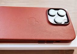 Image result for Leather iPhone 14 Case with Logo. View