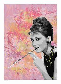 Image result for Audrey Hepburn Stencil Art