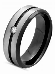 Image result for Stainless Steel Ring Black Lines