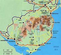 Image result for Mourne Mountains Map