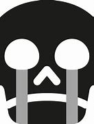 Image result for Crying Skull. Emoji