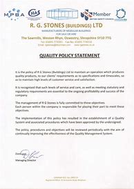 Image result for ISO 9001 Quality Policy Statement