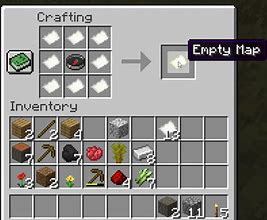 Image result for Map Crafting Recipe Minecraft
