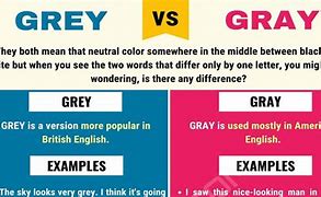 Image result for Gray vs Gerk