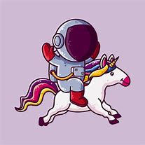 Image result for Astronaut Riding a Unicorn