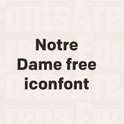 Image result for Notre Dame Font