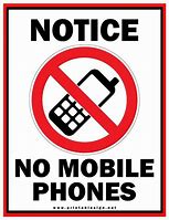 Image result for Safety Sign Board No Cell Phones
