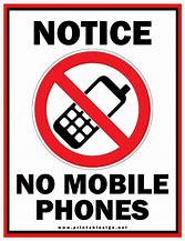 Image result for No Phone Signes