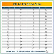 Image result for EUR to Us Shoes
