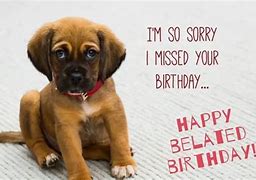 Image result for Happy Belated Birthday Cute Puppies