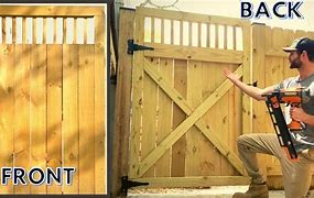 Image result for How to Build Wood Fence Gate