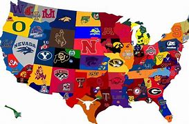 Image result for NCAA Football Map 123 Teams
