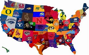 Image result for College Football State Map