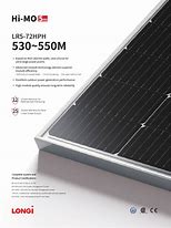 Image result for PV Panel Data Sheet