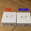 Image result for Real vs Fake Apple Air Pods 4 Box
