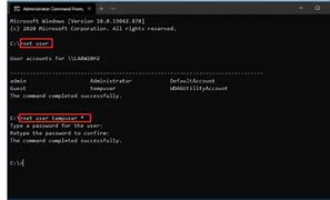 Image result for Change Password Administrator Cmd