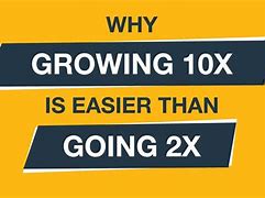 Image result for 10X Is Easier than 2X