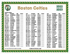 Image result for Celtics Schedule