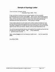 Image result for Apology Letter Example