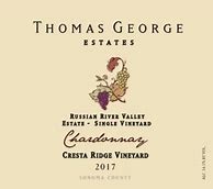 Image result for Thomas George Estates Chardonnay Estate Cresta Ridge