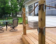 Image result for Decorative Rope Railing
