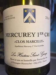 Image result for Heritiers Saint Genys Mercurey Clos Marcilly