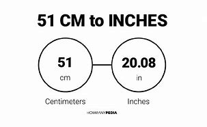 Image result for 51 Cm to Inches