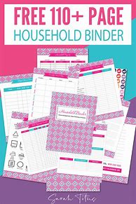 Image result for Printable Household Notebook Pages