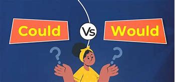Image result for Could vs Would Difference