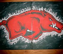 Image result for Arkansas Razorback Art