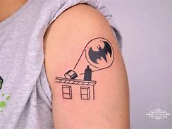Image result for Simple Batman Tattoos